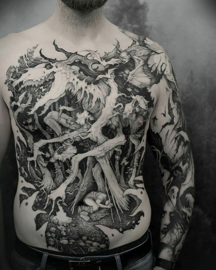 tatouage démon