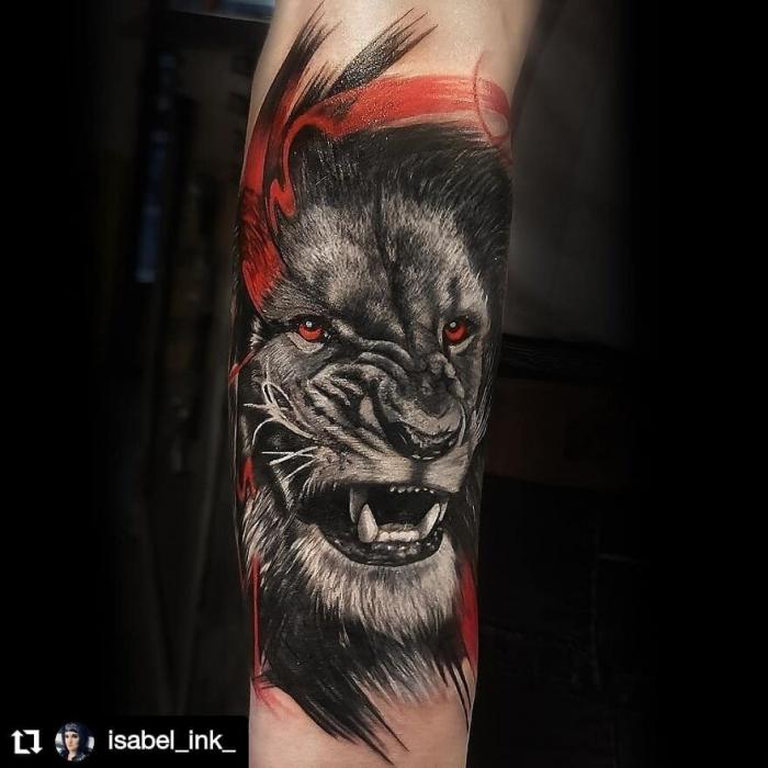 Tatouage lion