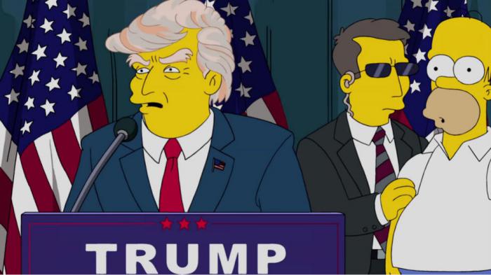 Election de Donald Trump dans les Simpson