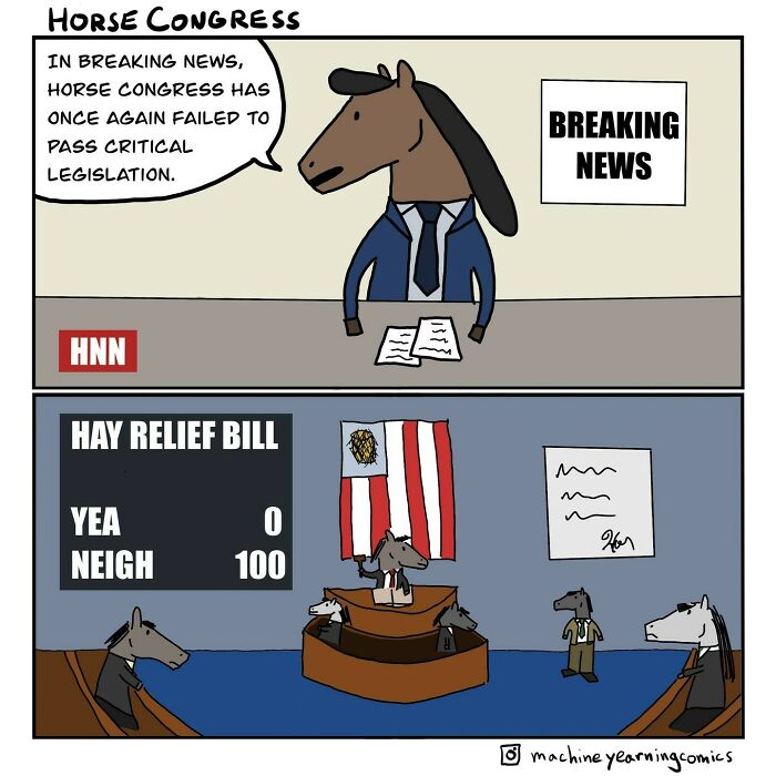 un cheval à la TV