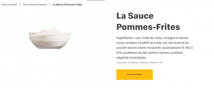 sauce pommes frites mcdonald