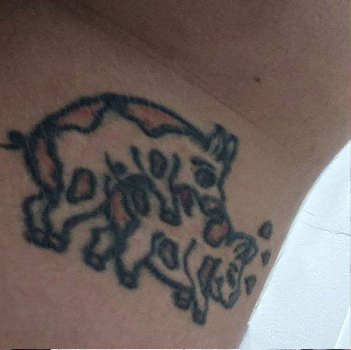 tatouage raté animaux pendant un acte sexuel