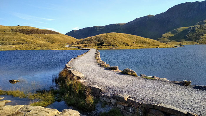 Passage montagneux de Snowdonia au Royaume-Uni