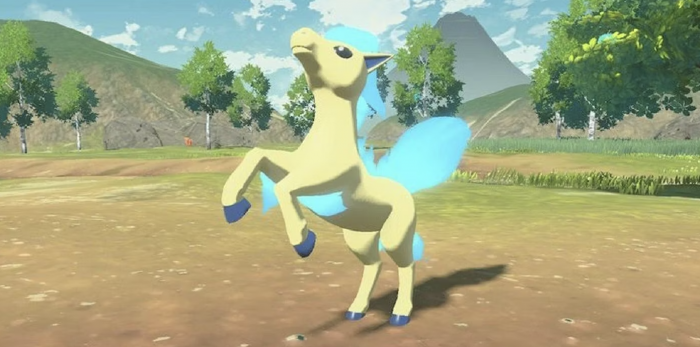 Un Ponyta chromatique dans Légendes Pokémon: Arceus