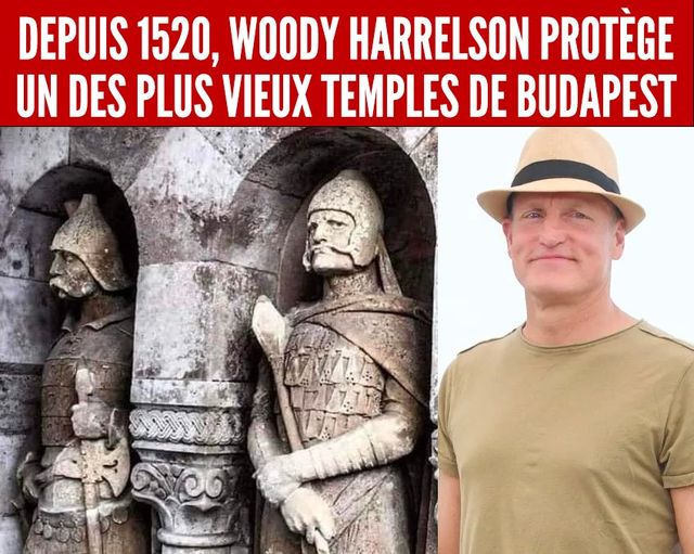 Woody Harrelson et des statues