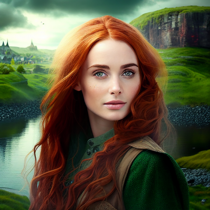 Ireland in female version by an ai