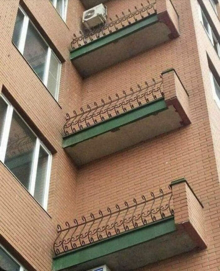 des balcons sans ouverture