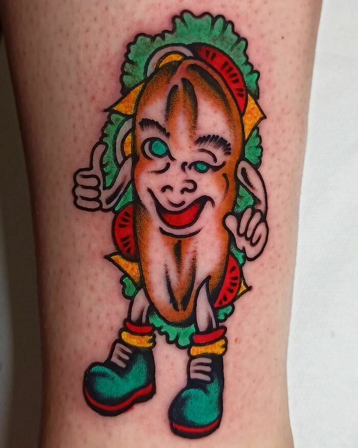 tatouage de sandwich man