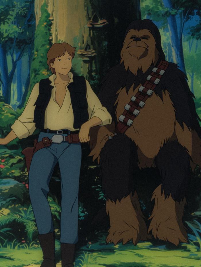 Han Solo et Chewbacca