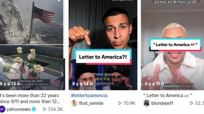 Vidéos TikTok qui font circuler la lettre de Ben Laden