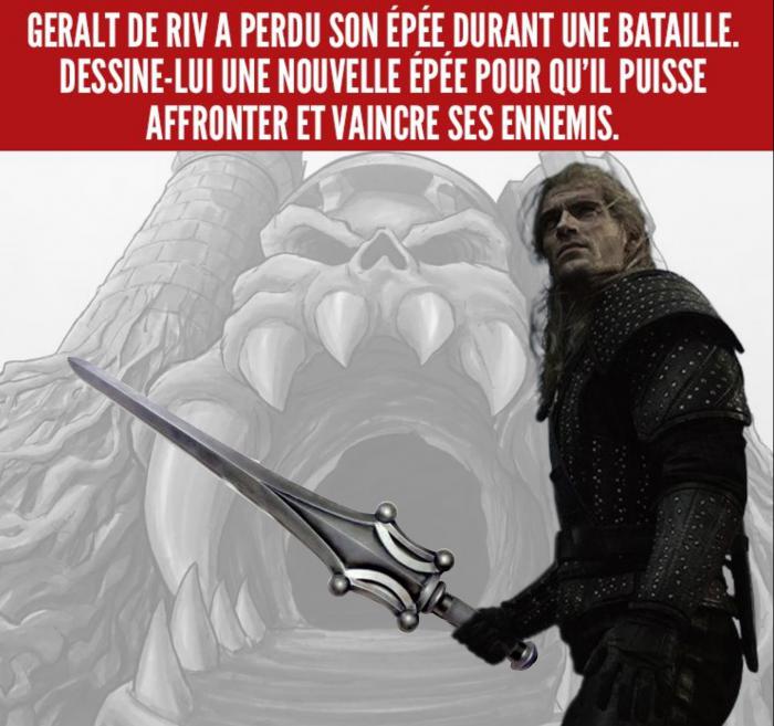 Geralt qui se croit dans Les Maîtres de l
