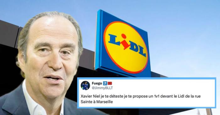 Xavier Niel patron de Free veut se battre avec un internaute devant Lidl