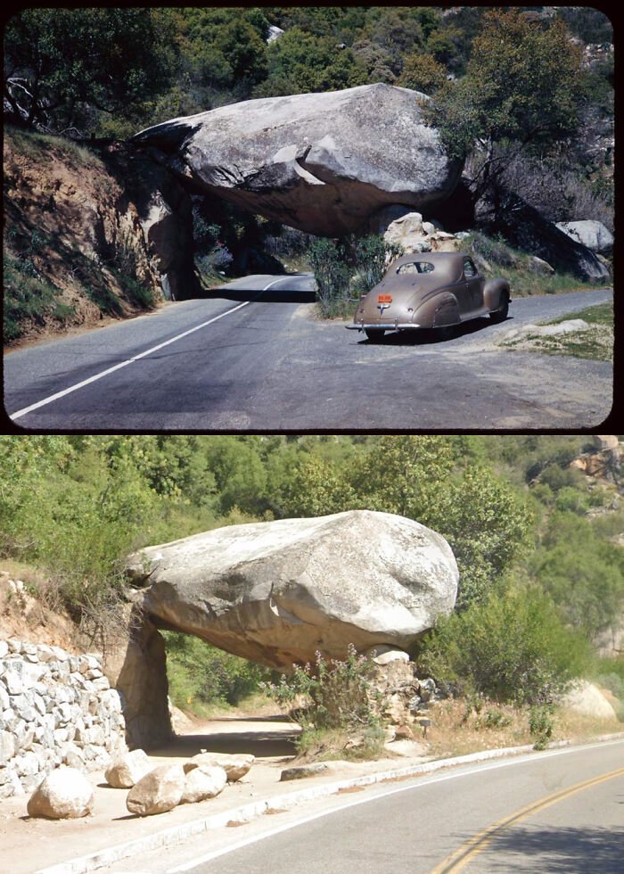 Tunnel Rock au Sequoia National Park 