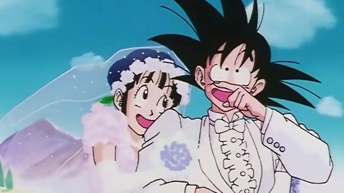 dragon ball chichi and goku wedding