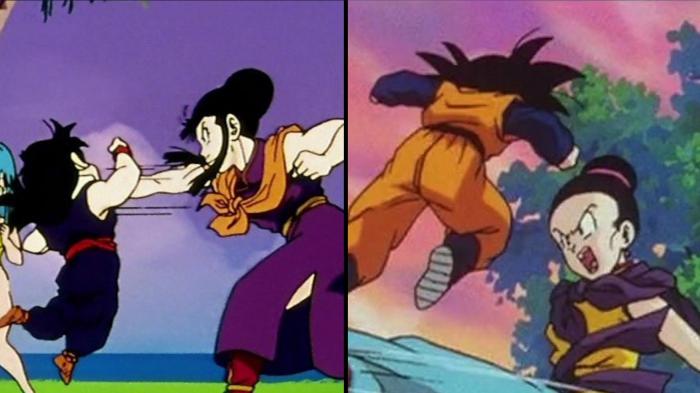 dragon ball chi chi fight his sons