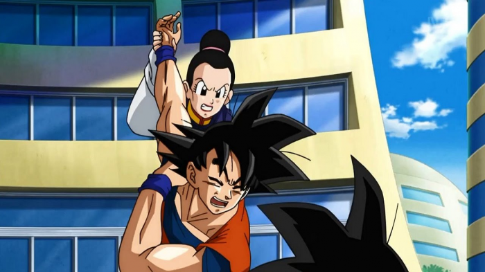 dragon ball super chi chi fight goku