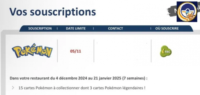 cartes pokemon mcdo 2024