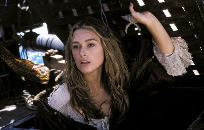 Keira Knightley dans Pirates des Caraïbes