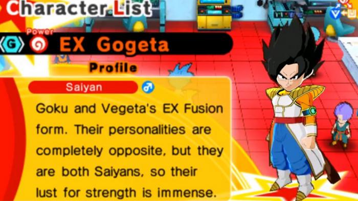 Dragon Ball Fusions ex gogeta