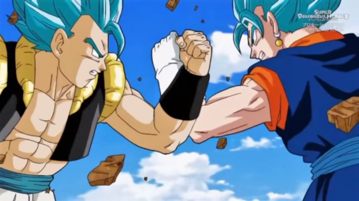 super dragon ball heroes gogeta vs vegito