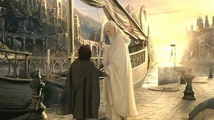 lotr movie  boat to valinor