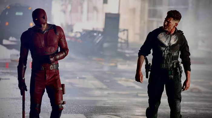 Daredevil et le Punisher dans Daredevil Born Again