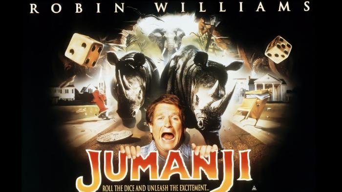 jumanji robin williams poster are you game