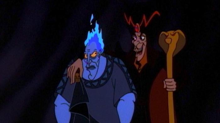 disney hercule and Aladdin crossover hercule arabian night  hades and jafar