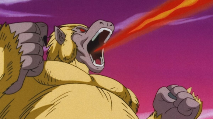 dragon ball Golden Great Ape fire