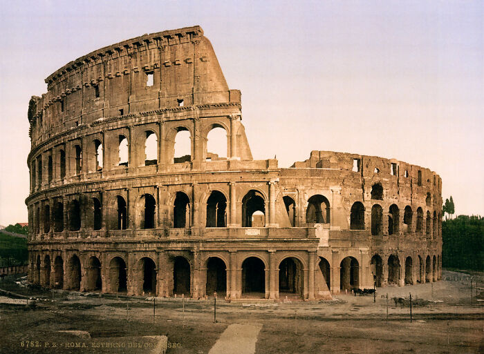 Le Colisée, Rome, Italie, vers 1896