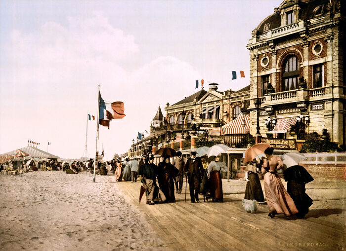 Promenade et Grand Salon, Trouville, Normandie, France, vers 1895