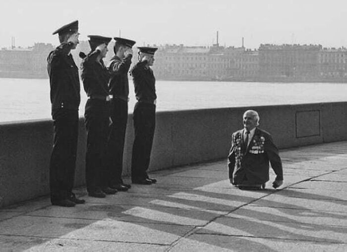 Anatoly Golimbievsky, un vétéran soviétique qui a perdu ses 2 jambes à Leningrad en 1989