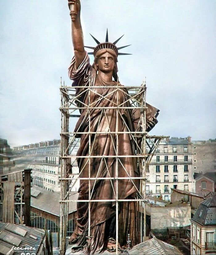 La Statue de la Liberté avant d’être envoyé à New York