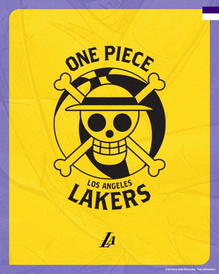 logo Los Angeles Lakers x One Piece