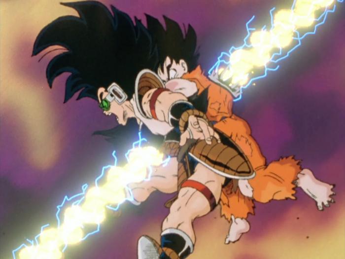 Piccolo tue Goku et Raditz