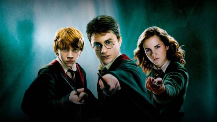 Ron, Harry et Hermione dans les films Harry Potter