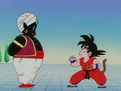 Mr Popo vs Goku