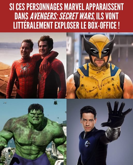 Spider-Man, Wolverine, Hulk et Mr Fantastic