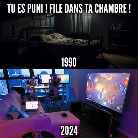 Punitions en 1990 et 2024