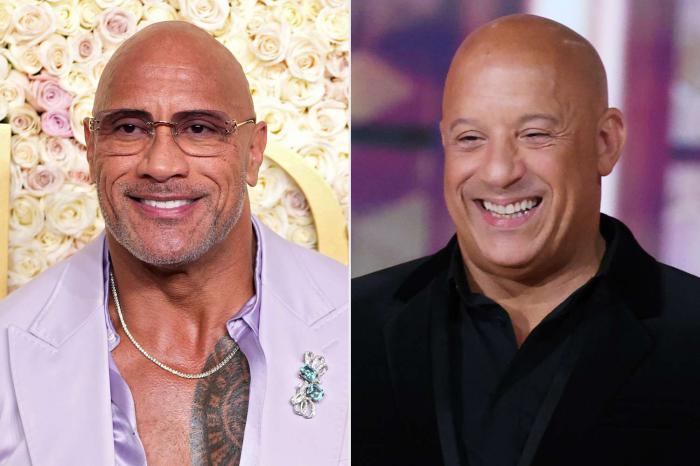 Dwayne Johnson et Vin Diesel aux Golden Globes