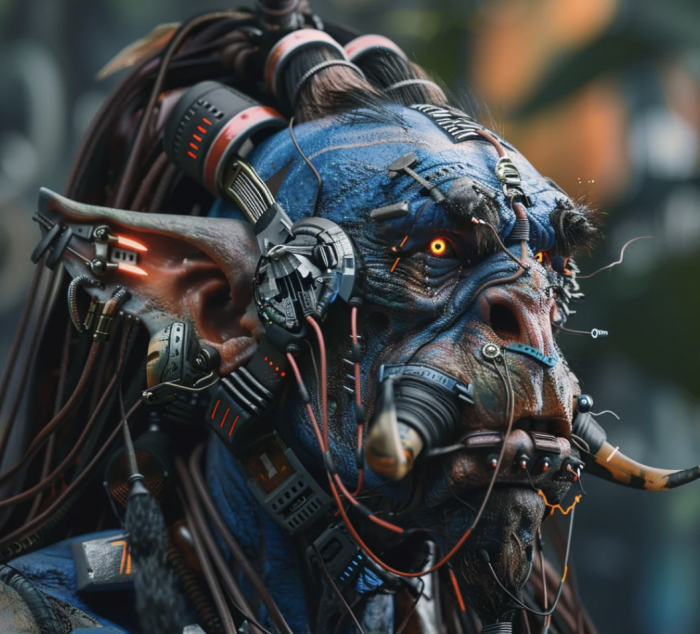 visuel Warcraft version Cyberpunk