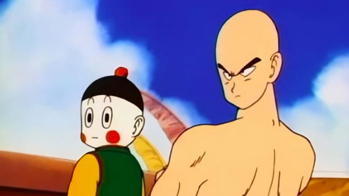 dragon ball Tien Shin Han only 2 eyes