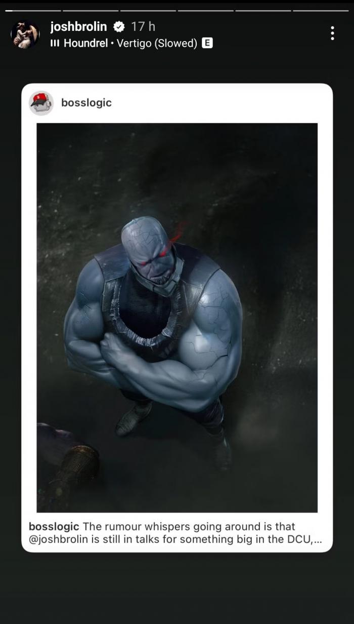 Dessin de Josh Brolin en Darkseid