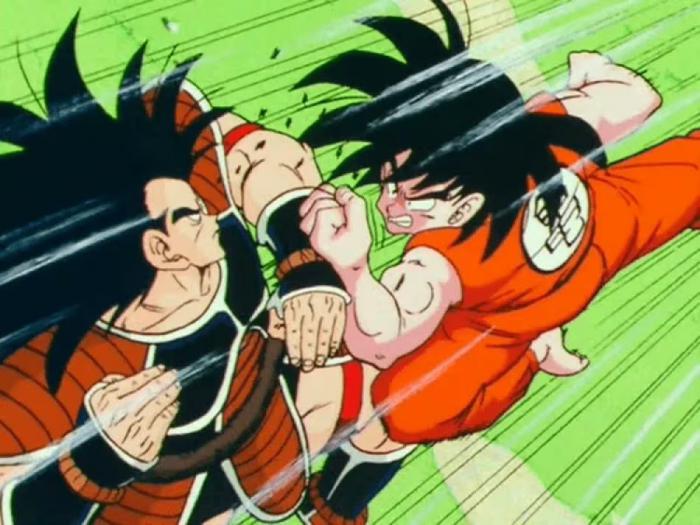 Raditz et Goku