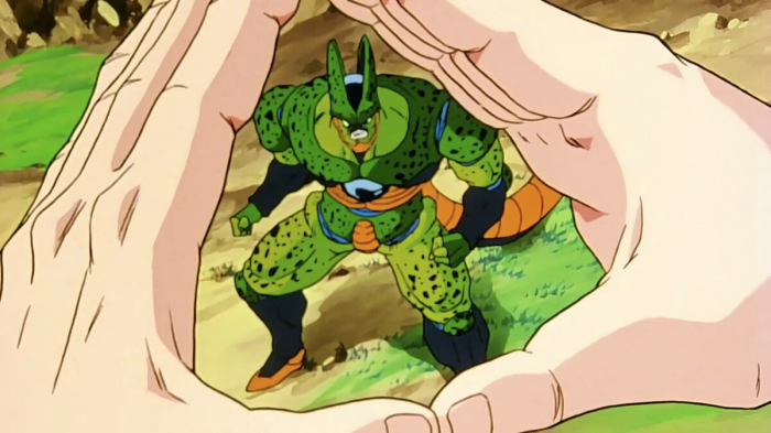 dragon ball Tien vs Cell: Second Form Semi-Perfect Cell