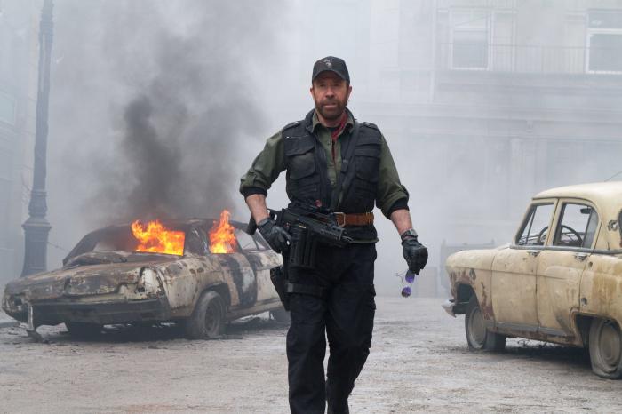 Chuck Norris dans Expendables 2