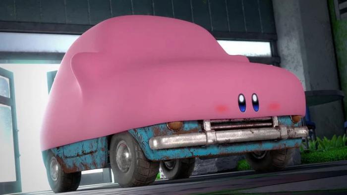 Kirby en voiture