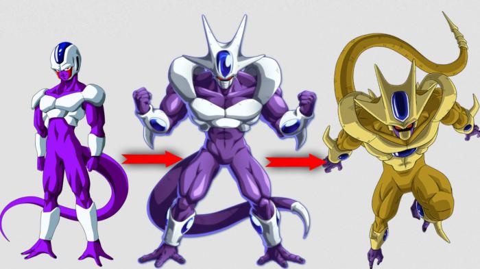 dragon ball cooler transformations