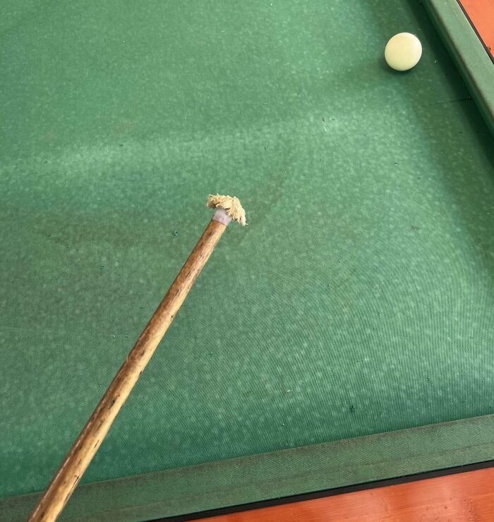 Une queue de billard à remplacer