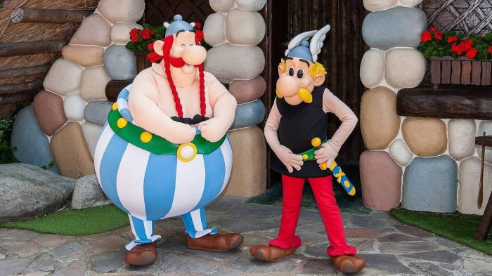 obélix et astérix au parc astérix